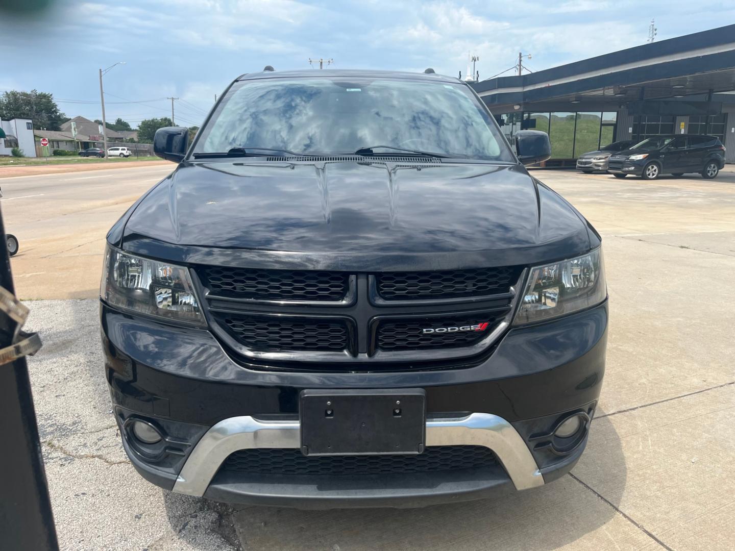 2015 BLACK /black DODGE JOURNEY CROSSROAD Crossroad FWD (3C4PDCGG6FT) with an 3.6L V6 DOHC 24V engine, 6-Speed Automatic transmission, located at 8101 E. Skelly Dr., Tulsa, OK, 74129, (918) 592-3593, 36.121891, -95.888802 - Photo#1