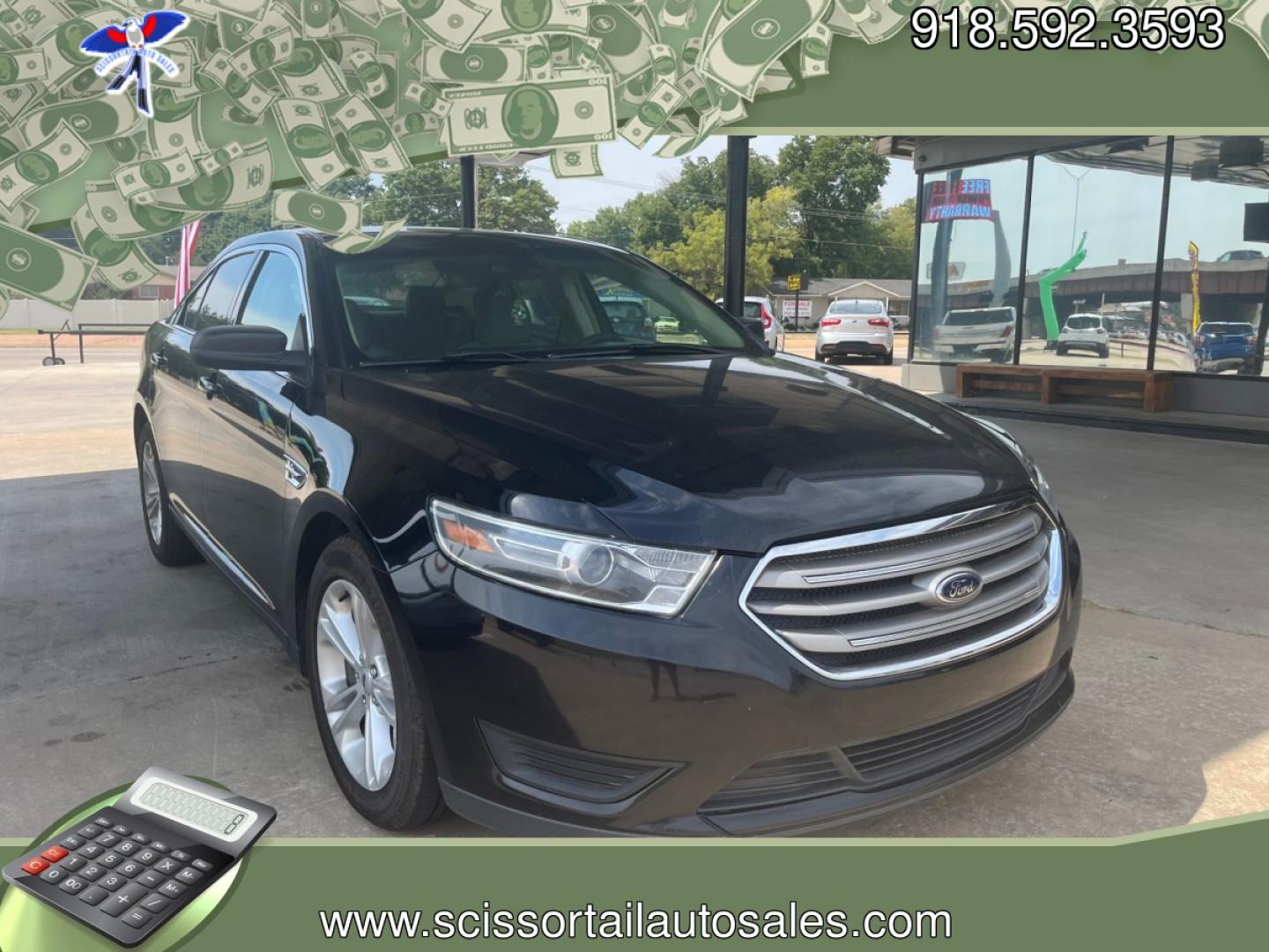 2017 BLACK FORD TAURUS SE SE FWD (1FAHP2D87HG) with an 3.5L V6 DOHC 24V engine, 6A transmission, located at 8101 E. Skelly Dr., Tulsa, OK, 74129, (918) 592-3593, 36.121891, -95.888802 - Photo#0