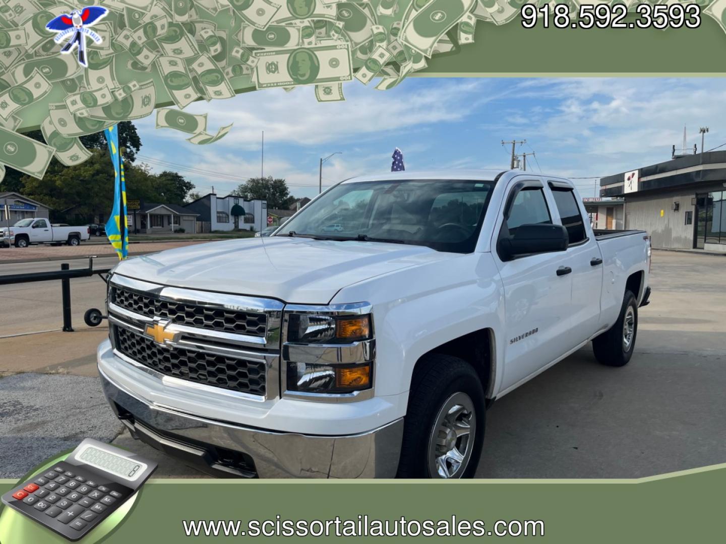 2015 UNKNOWN CHEVROLET SILVERADO WORK TRUCK Work Truck Double Cab 4WD (1GCVKPECXFZ) with an 5.3L V8 OHV 16V engine, 6-Speed Automatic transmission, located at 8101 E. Skelly Dr., Tulsa, OK, 74129, (918) 592-3593, 36.121891, -95.888802 - Photo#0