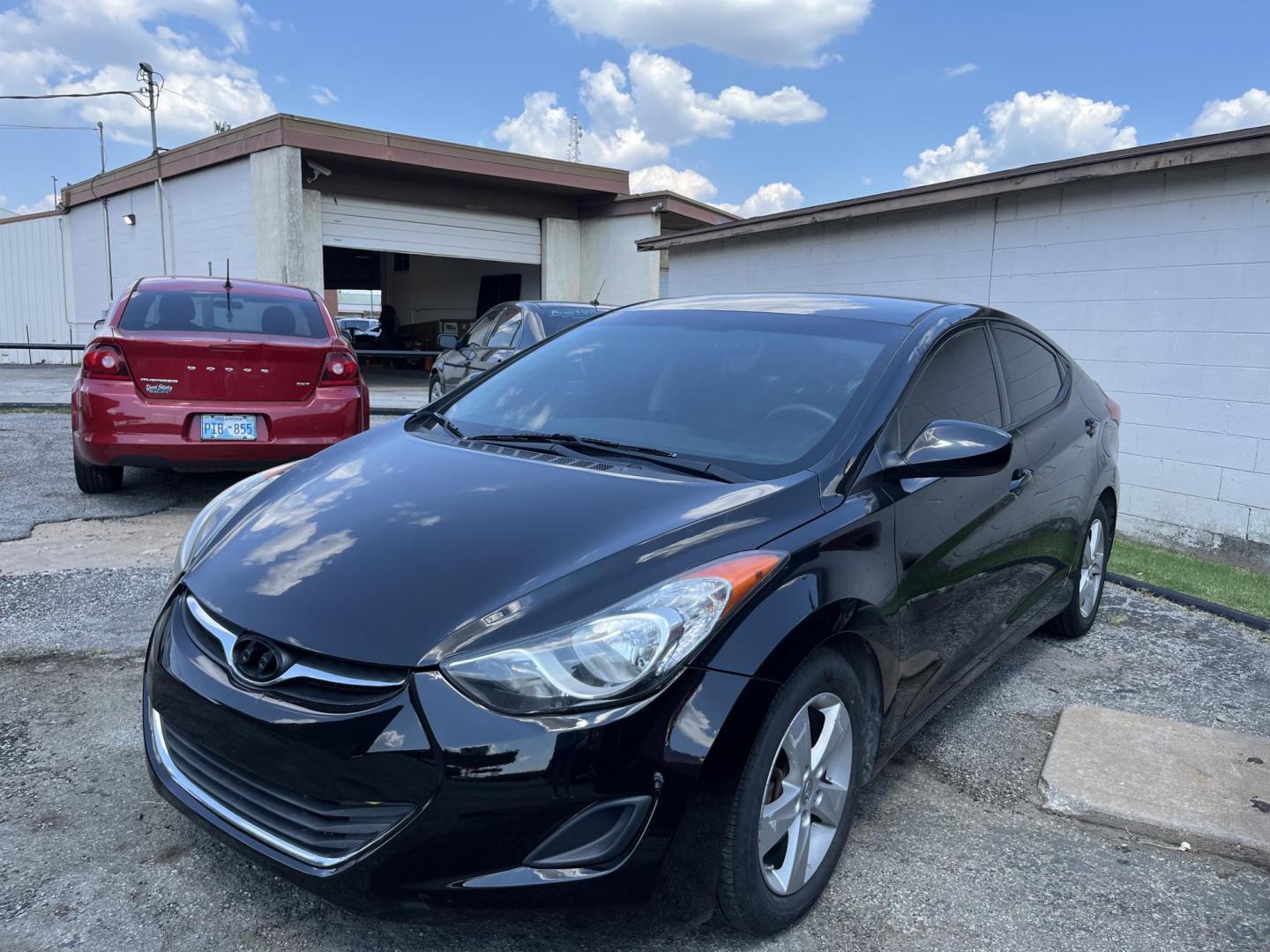 2013 BLACK HYUNDAI ELANTRA GLS; LIMITED Limited (5NPDH4AE9DH) with an 1.8L L4 DOHC 16V engine, 6-Speed Automatic transmission, located at 8101 E. Skelly Dr., Tulsa, OK, 74129, (918) 592-3593, 36.121891, -95.888802 - Photo#0