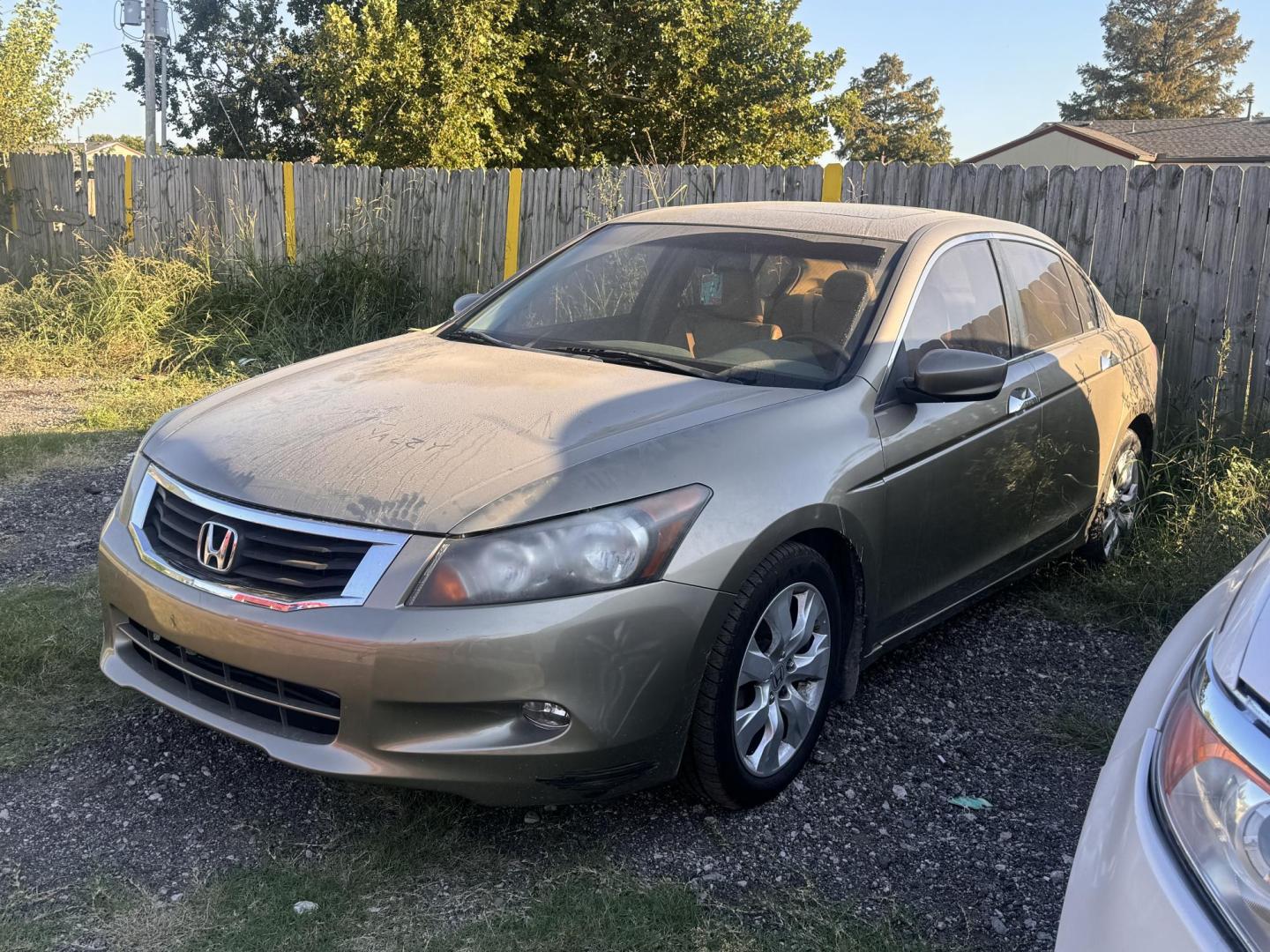 2009 GOLD HONDA ACCORD EX-L EX-L V-6 Sedan AT (1HGCP36899A) with an 3.5L V6 SOHC 24V engine, 5-Speed Automatic transmission, located at 8101 E. Skelly Dr., Tulsa, OK, 74129, (918) 592-3593, 36.121891, -95.888802 - Photo#0