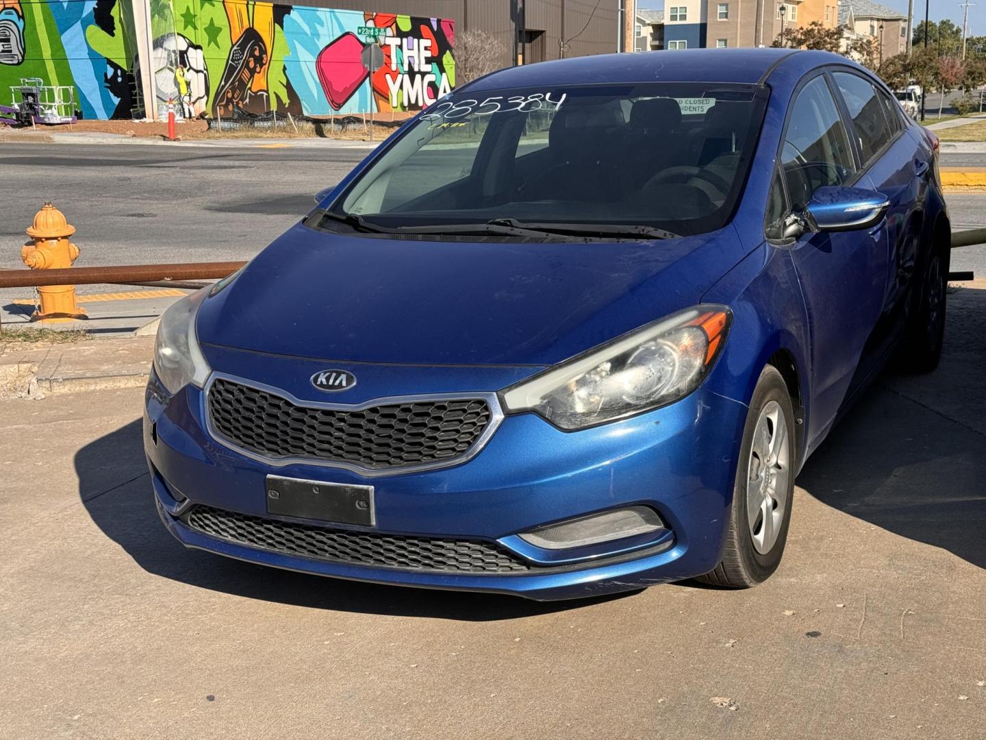 2015 BLUE KIA FORTE EX; LX EX (KNAFX4A67F5) with an 1.8L L4 DOHC 16V engine, 6-Speed Automatic transmission, located at 8101 E. Skelly Dr., Tulsa, OK, 74129, (918) 592-3593, 36.121891, -95.888802 - Photo#0