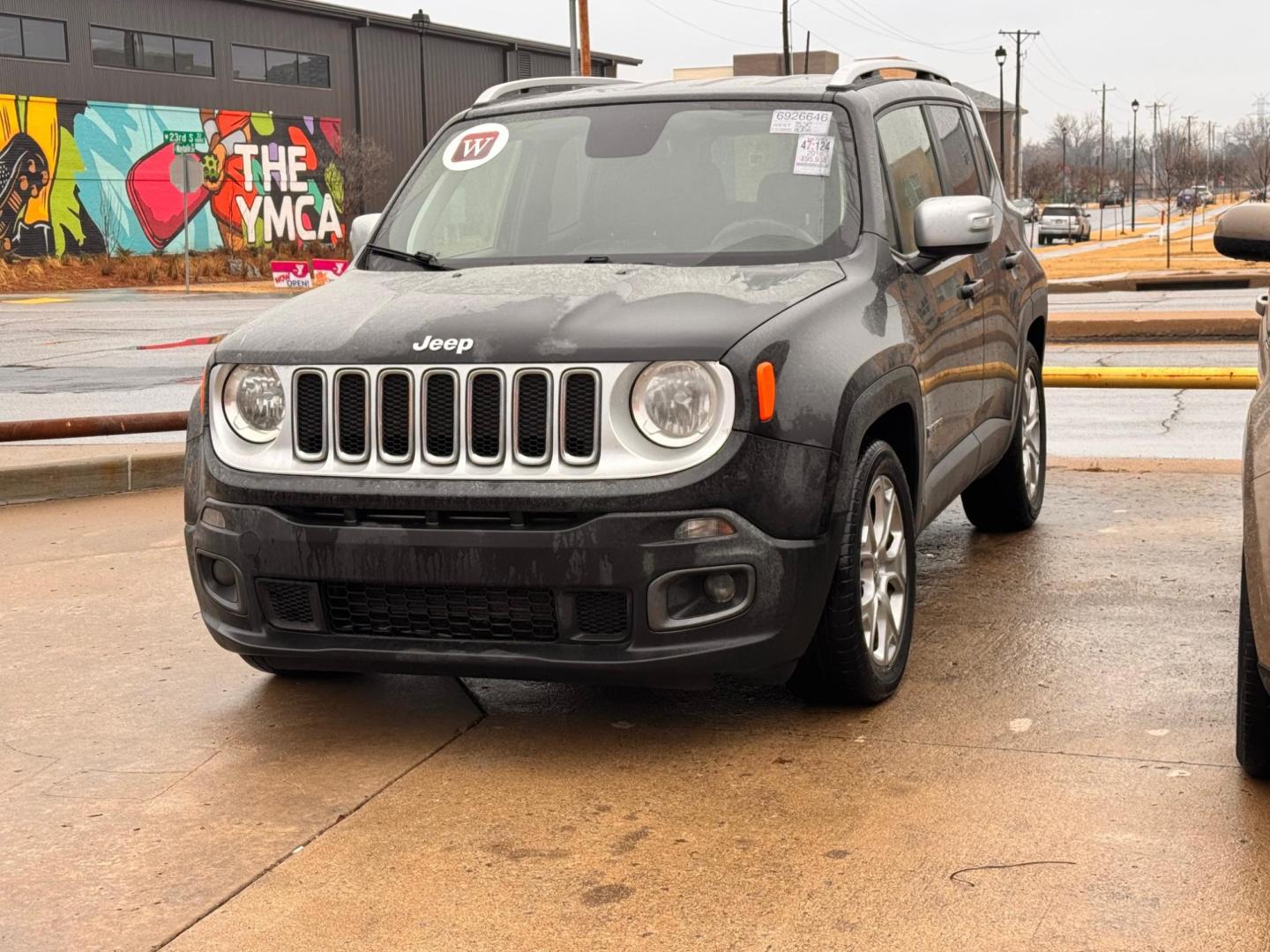 2018 BLACK Jeep Renegade Limited FWD (ZACCJADB9JP) with an 2.4L L4 DOHC 16V engine, 9A transmission, located at 8101 E. Skelly Dr., Tulsa, OK, 74129, (918) 592-3593, 36.121891, -95.888802 - Photo#0